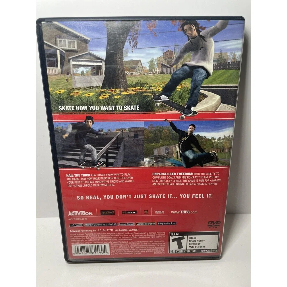 Tony Hawk's Project 8 (Sony PlayStation 2 PS2)